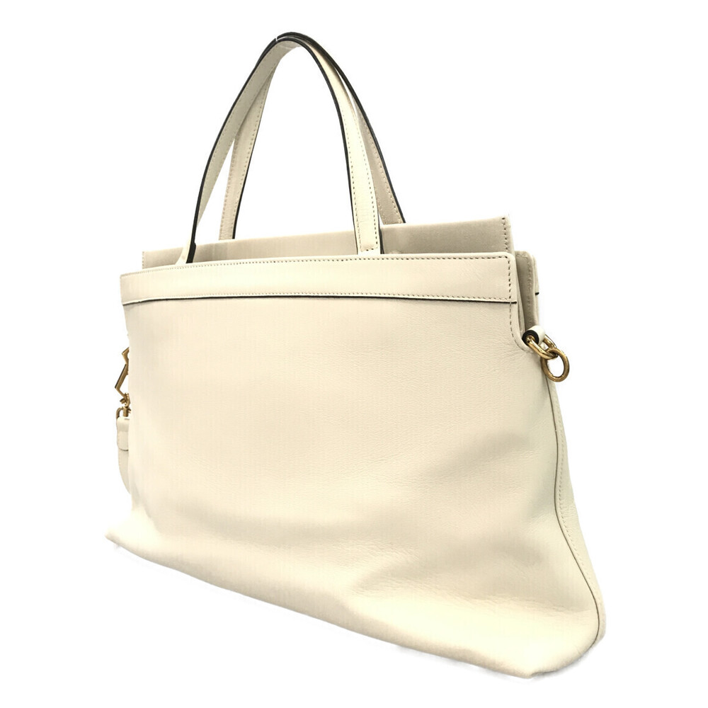 Gucci white Leather Matisse Satchel Linea